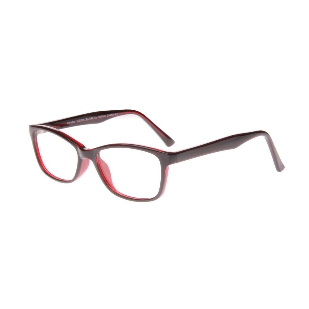 NEW CANNY VISION Burgundy BARBARA Eyeglasses 50mm with Case